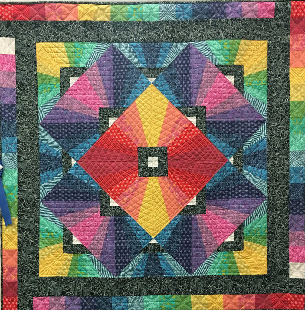 306 “Best Prism Ever” by Marj Deupree, 1st place Med/Large Individual Quilt, 2018 Kitsap Quilt Show