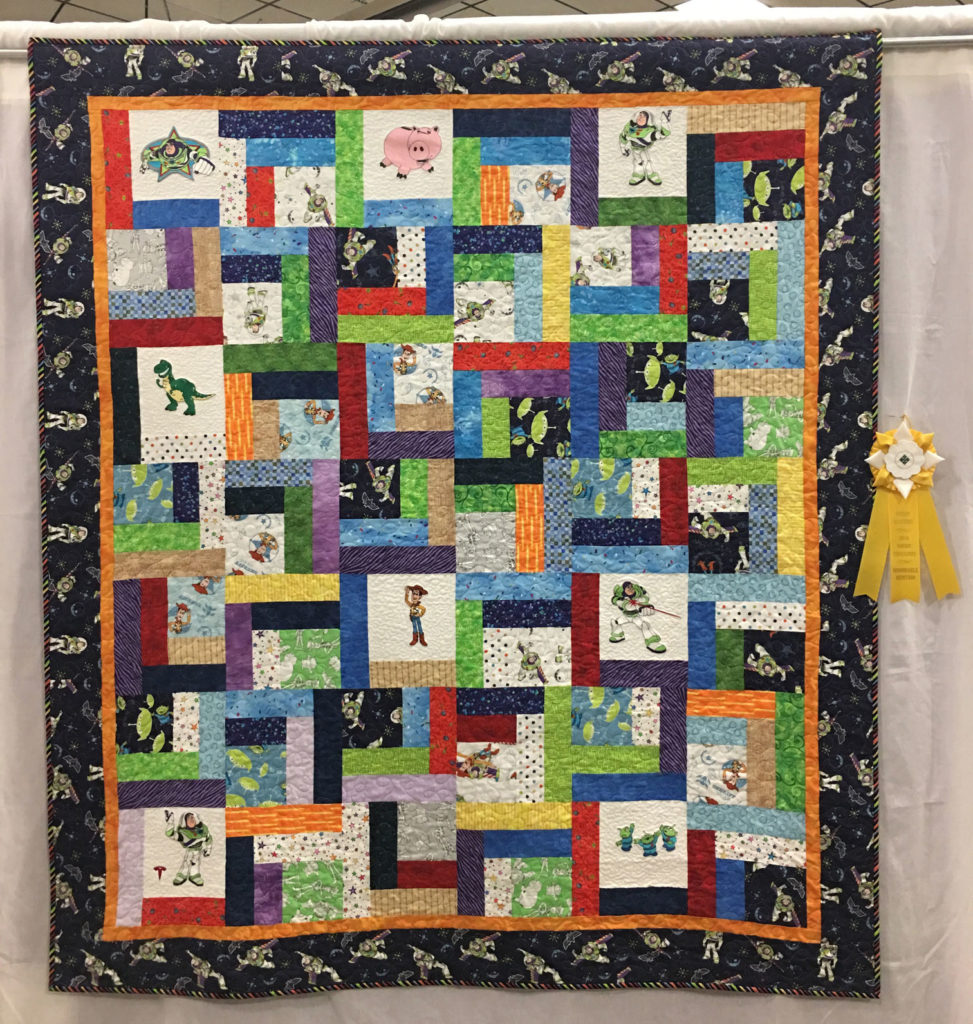 310 “To Infinity and Beyond” by Kathy Beach, HM Large/Med Individual Quilt, 2018 Kitsap Quilt Show