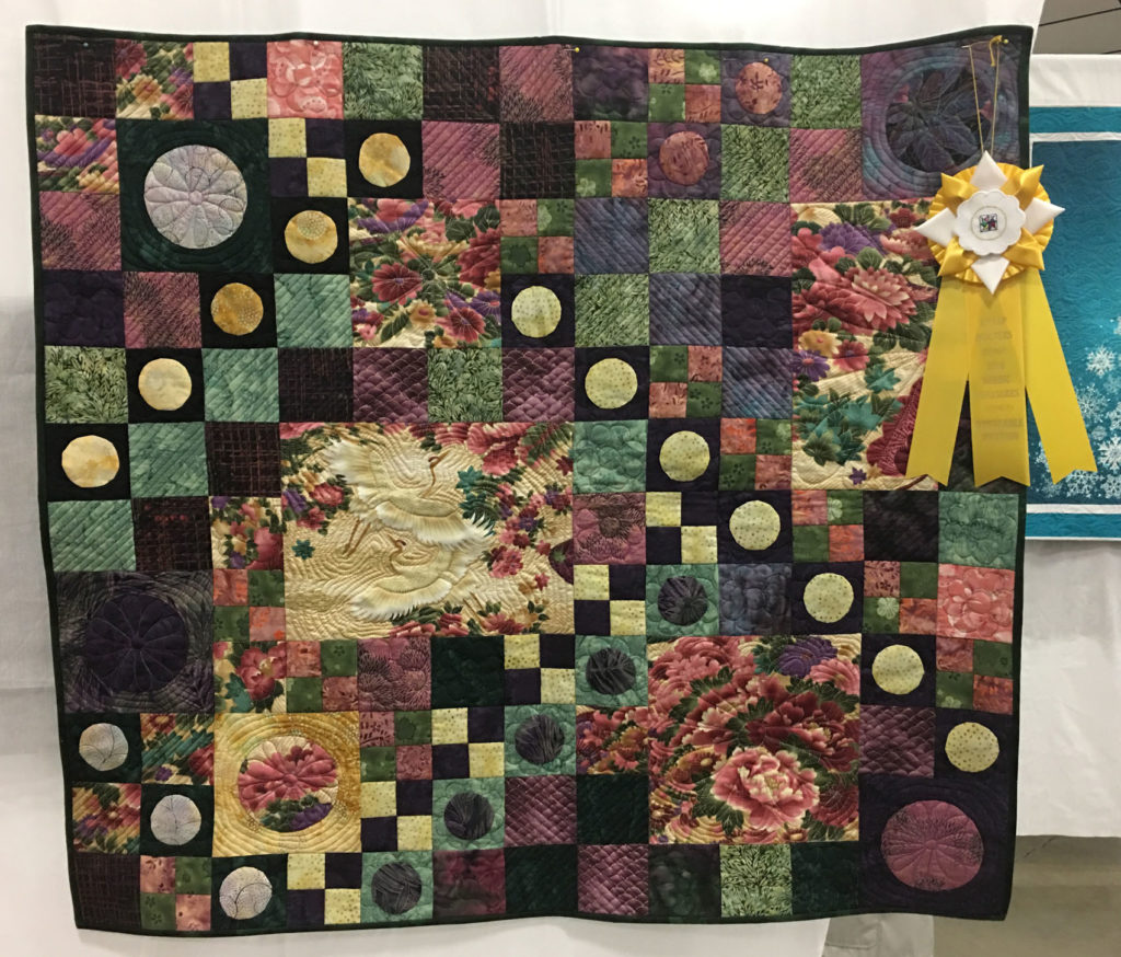 711 “Broken Garden Path” by Donna Gearns, HM Small Quilt, 2018 Kitsap Quilt Show